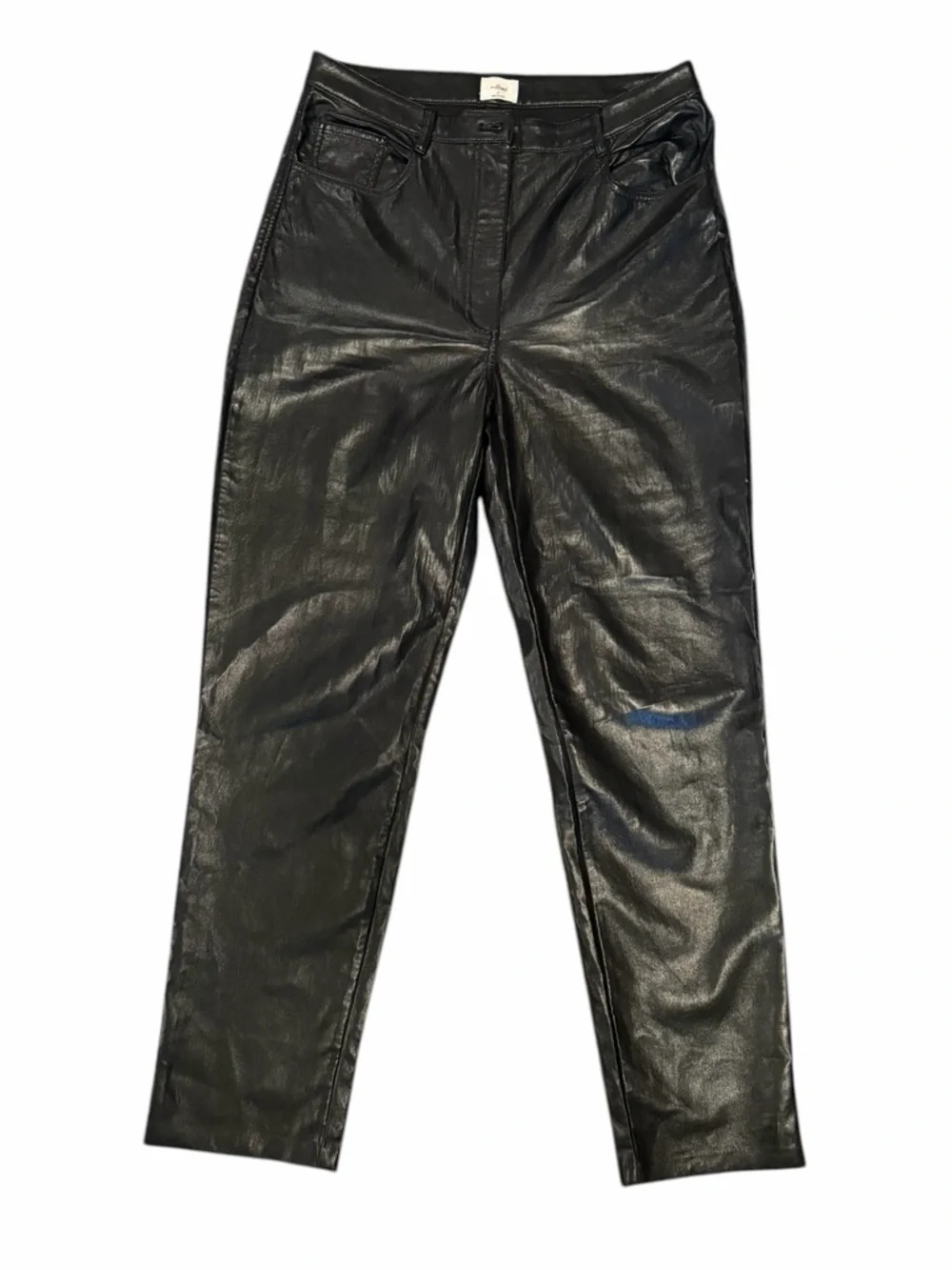 Wilfred The‎ Melina Pant Faux Leather Black Aritzia Women’s Size 12 Straight